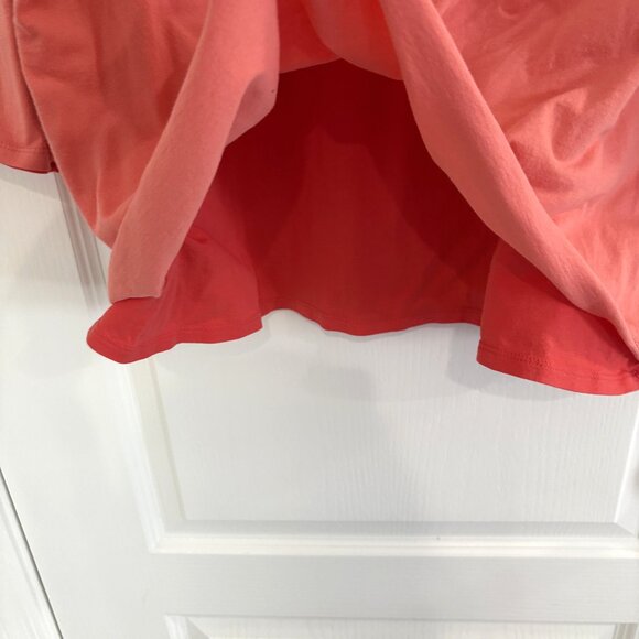 Vintage Eddie Bauer Double Layer Top 3/4 Sleeve T-Shirt Peach & Orange Size XXL - Picture 3 of 4